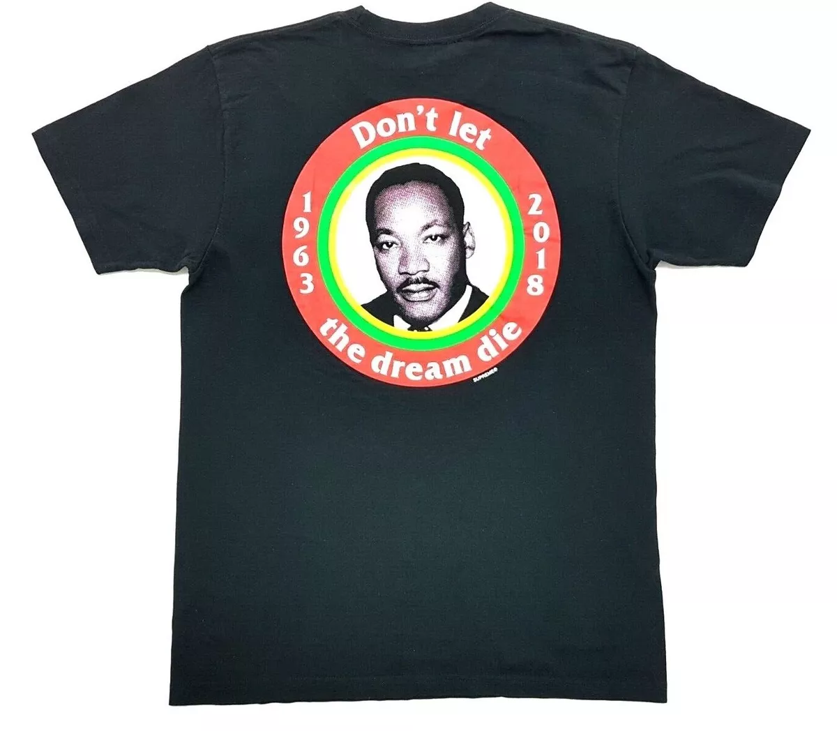 Supreme Martin Luther King Jr Dream Tee Black Size M SS18 T-Shirt