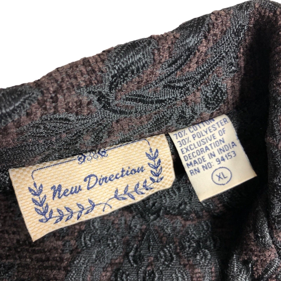 Chaqueta Blazer Años 90 Y2K New Direction Para Mujer XL Con Cuentas Adornada Capricho Gótico Foto 3 de 4