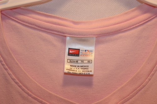 WOMEN'S CINCINNATI REDS BASEBALL S/S T-SHIRT SIZE XL NIKE PINK - Picture 4 of 4