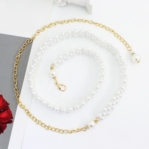 Perlen Gürtel Kette Verstellbar - Stylische Taillenkette Für Partys & Abendkleider