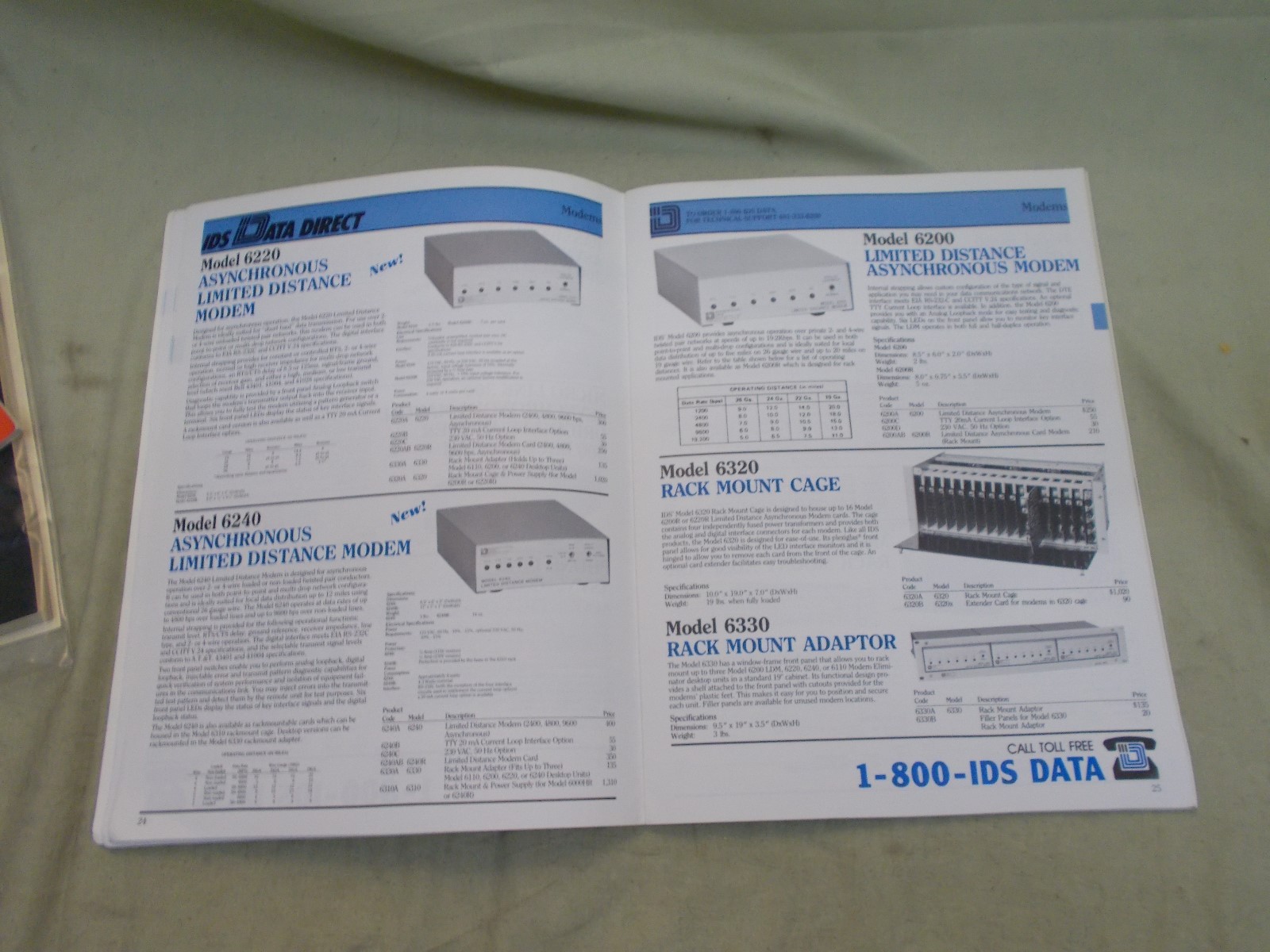 IDS Data Direct catalog Data Communication & Test Equipment   Spring 1984