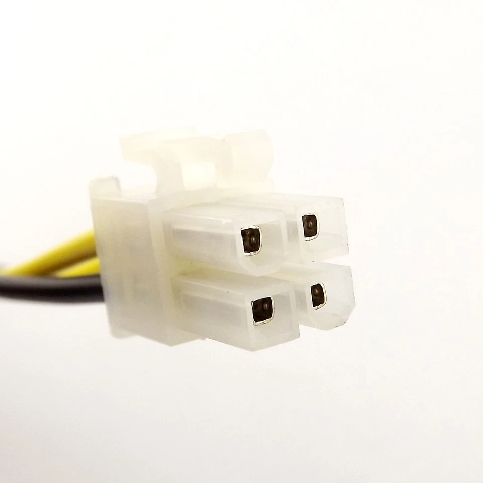 4 Pin P4 ATX 12v Male to Female Extension CPU Motherboard Power Supply Cable 1FT - Image 3 of 4