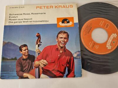 Peter Kraus - Schwarze Rose, Rosemarie 7'' Vinyl EP Germany