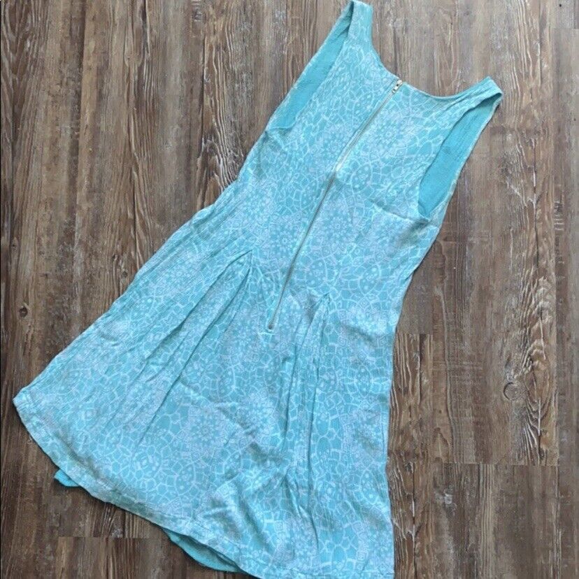 Everly Blue Patterned Summer Sleeveless Dress - image 4