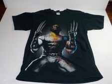 Marvel Mad Engine Wolverine X-Men Black T Shirt Size LARGE