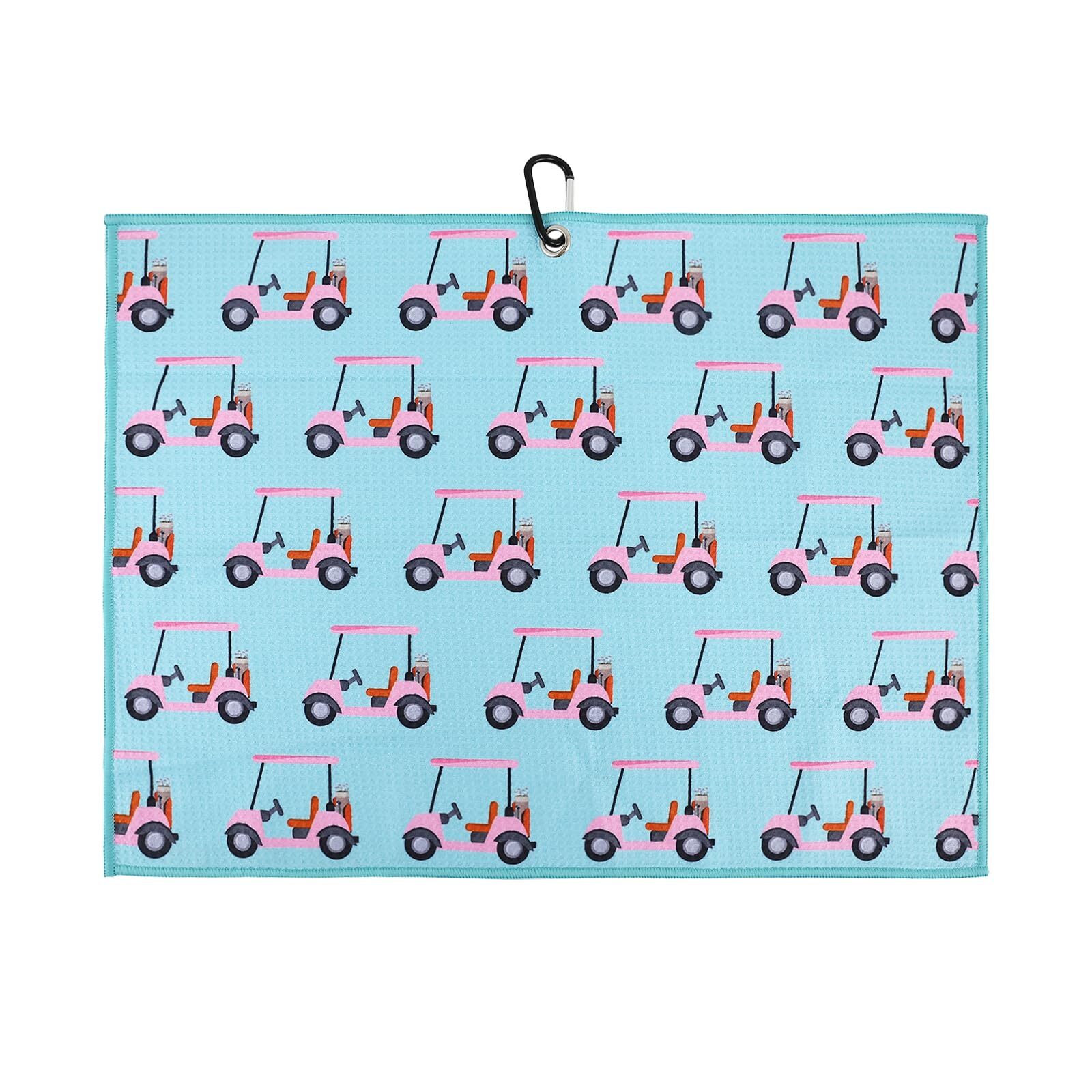 Towel For Women Microfiber Waffle Towel With Clip For Golf Bag