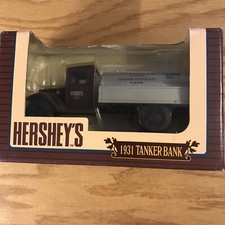 Ertl Hershey's 1931 Tanker Bank - Metal Die Cast - 1/34 Scale - 1995