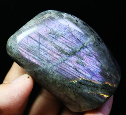 Bonita piedra cristal cuarzo espectrolita destello arco iris pulido natural - Imagen 3 de 12