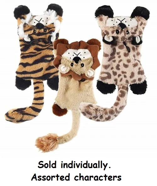 Flat plush top dog toys