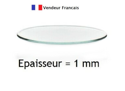 Verre De Montre 21 X 21 Mm - Cintré 4 Côtés - Pièce Détachée