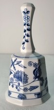 Bell Blue Onion Porcelain by Mann, Seymour China Dinner Bell Vintage