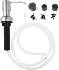 Brass Brushed Nickel Soap Dispenser 47"Extension Tube Kit for Kitchen Sink Pump