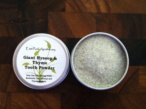 Giant Hyssop & Thyme Tooth Powder 1 oz. Homegrown - Picture 1 of 1