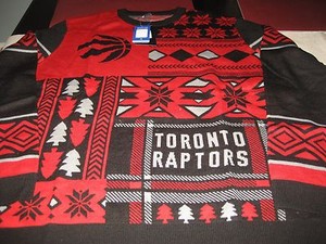 toronto raptors ugly sweater