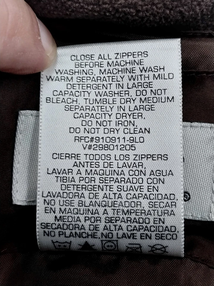 Athletic Works Puffer Coat Womens XL Brown Chocolate Front Winter Jacket - Image 4 of 4