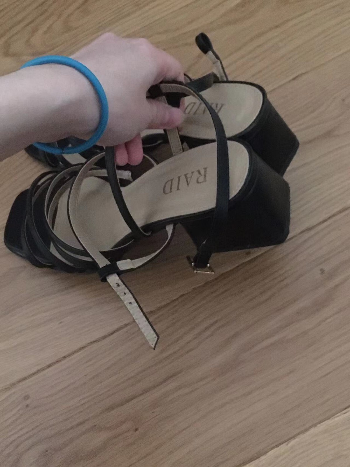 raid block heel sandals UK size5 | eBay UK