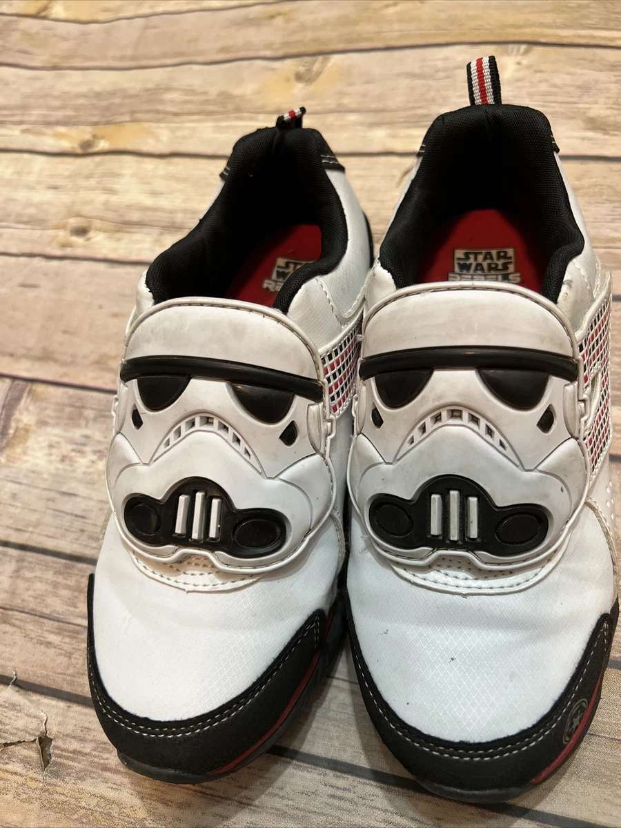 Star Wars Rebels Stormtrooper Sneakers - Kids Light Up Tennis Shoes Size 2  | eBay