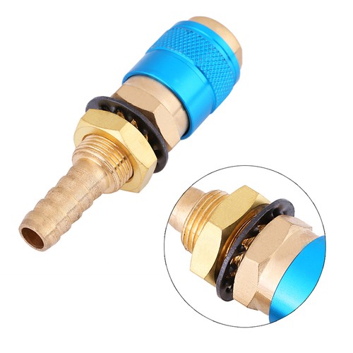 M8 Quick Connector Fitting Water Cooled & Gas Adapter For MIG/TIG Welder Torch - Picture 6 of 7