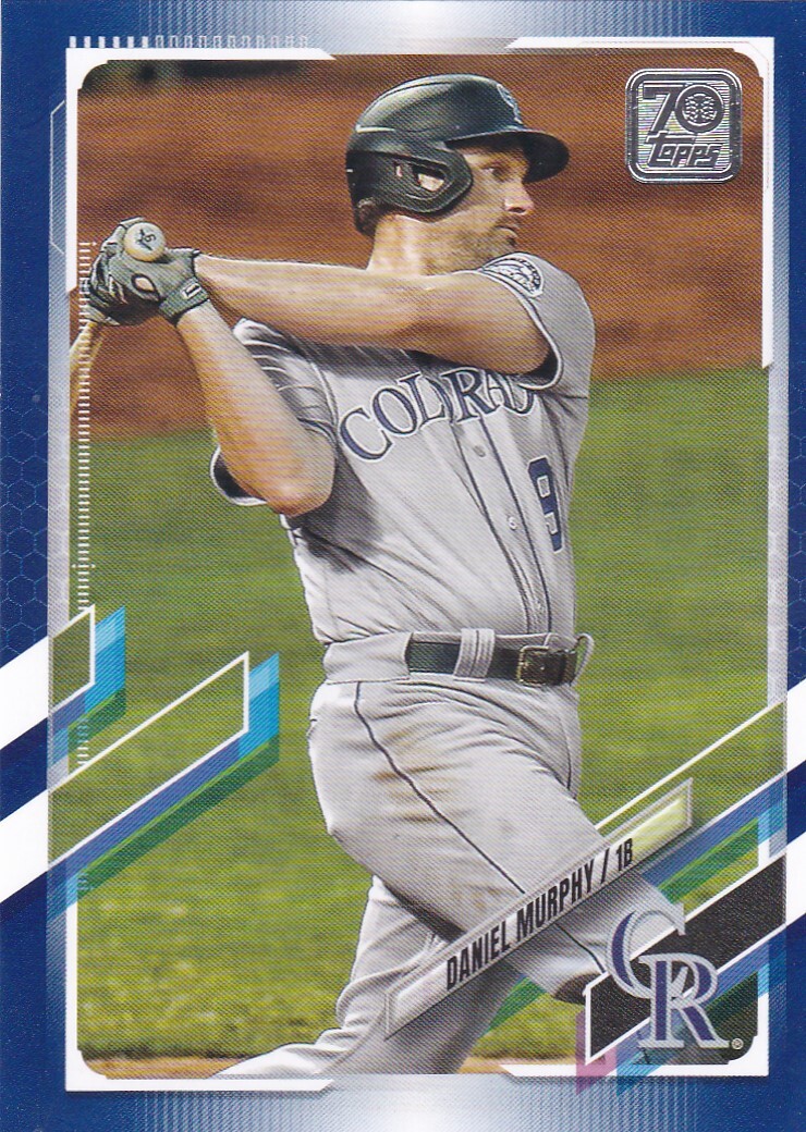 2021 Topps Walmart Royal Blue Baseball Pick Your Cards! Complete Your Set!