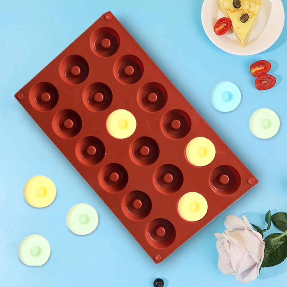 Mini-Silikon-Donut-Form, Donut-Form, Backform, Schokoladenform, Donut-Form - Bild 3 von 4