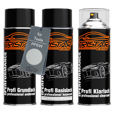Autolack Spraydosen Set für Tesla PPSW White Water Perl Shasta Perl White