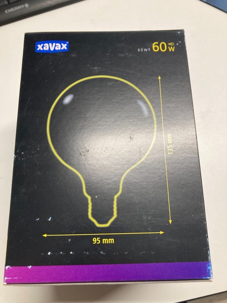 Xavax Led Leuchtmittel Lampe G95 6,5W E27 Warmweiß 2700K 806Lm 240V 60 W 112879-image