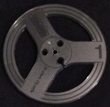 Empty 7" Plastic Reel - Dark Translucent - Take-Up Reel (Spool) - 1/4 inch tape