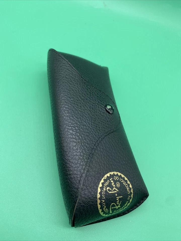 Ray-Ban Repuesto Guijarro Negro Gafas Gafas A Presión SOLO ESTUCHE Envío Gratuito Foto 4 de 4