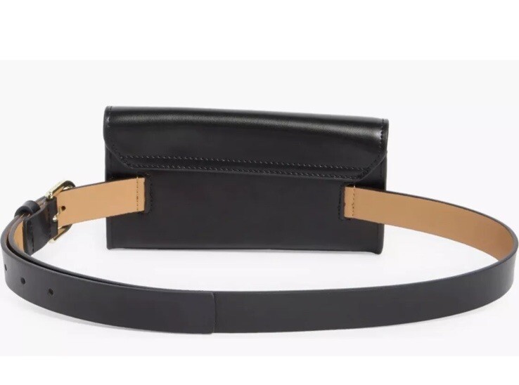 Kate Spade Black Bow with Gold Spade Leather Belt in Medium kate spade new york Women main image 2