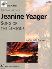 JEANINE YEAGER SONG OF THE SEASONS NEW AGE PIANO LEVEL 5 MUSIC BOOK KJOS NEW