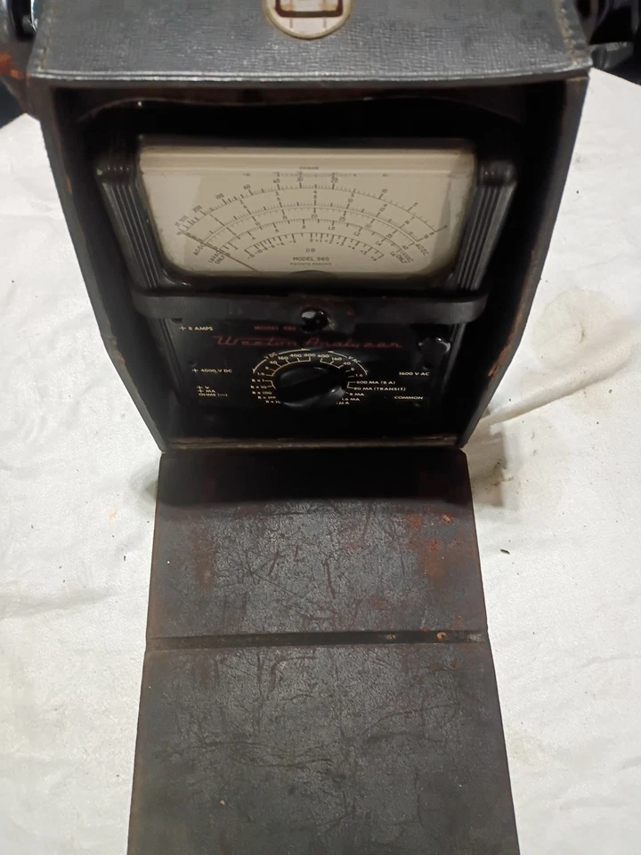 Multímetro Analizador Weston Modelo 980 Mark II De Colección Sin Probar En Estuche Original Foto 3 de 4