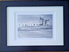 G Murphy gerahmter Fotodruck, schottische Winterskiliftszene einfarbig FNDD