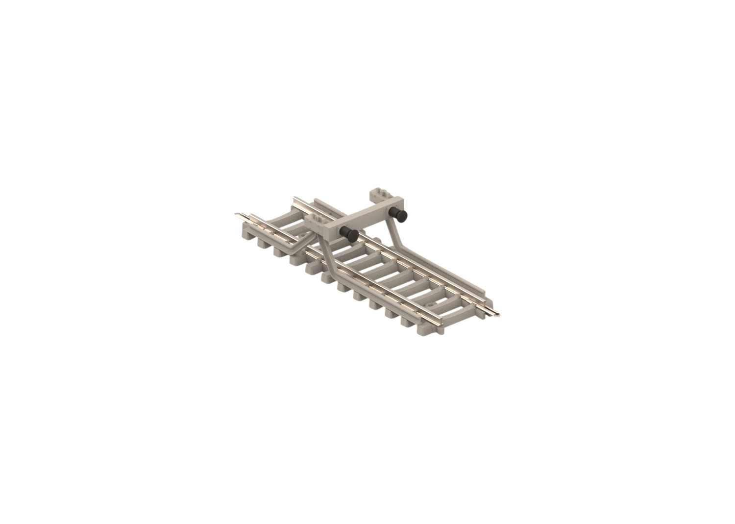 Minitrix /Trix N 14591 - Prellbock mit Betonschwellen Länge 50,0 mm   Neuware