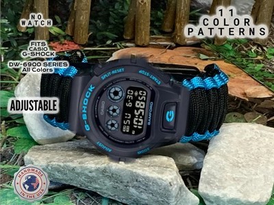 Casio G-Shock DW-6900 Series Adjustable Paracord Survival Watch