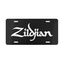 Zildjian Cymbals Drummer Car Front License Plate Tag Vanity Auto Metal Aluminum