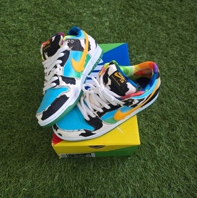 Nike SB Dunk Low Pro QS X Ben & Jerry Gr. 41 Chunky Dunky CU3244 100 UK7