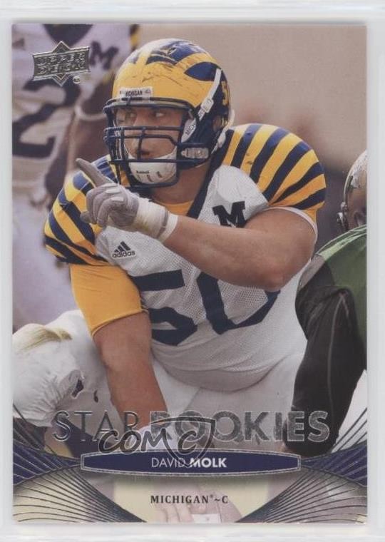 2012 Upper Deck Star Rookies David Molk #65 Rookie RC 0bt4