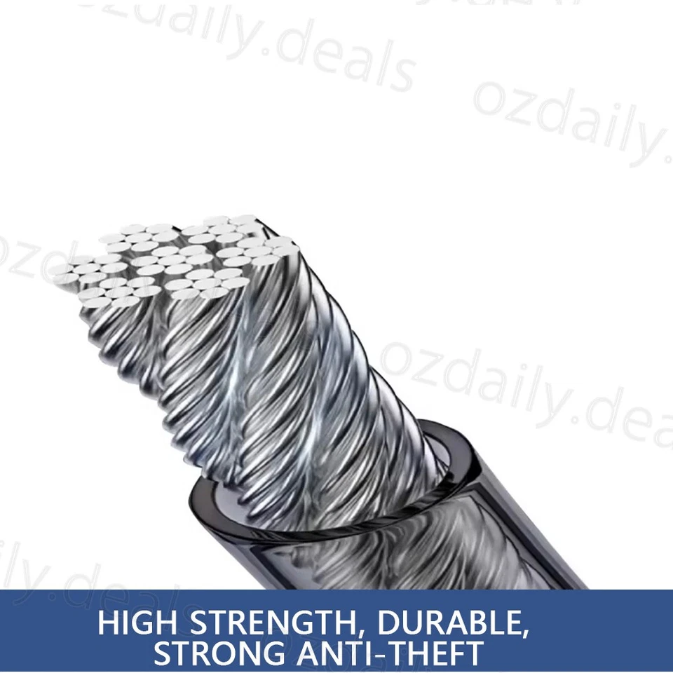 Seat Belt Lock Steering Wheel Lock Car Security Anti-Theft Device With3 Keys AU - image 2 of 4