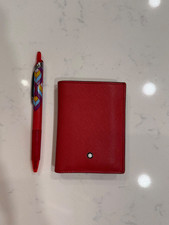 NEW Montblanc Card Wallet Sartorial Mini Wallet Red