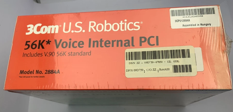 New 3Com U.S. Robotics 56K Voice Internal PCI Modem Card 09D759 Model 2884A - Image 2 of 4