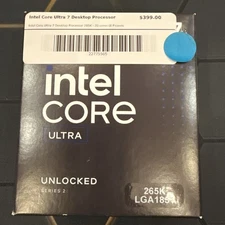 Intel Core Ultra 7 Desktop Processor 265KF - 20 cores (8 P-cores + 12 E-cores) u