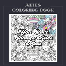 Image of Aries Coloring Book Zodiac sign coloring book all about what it m