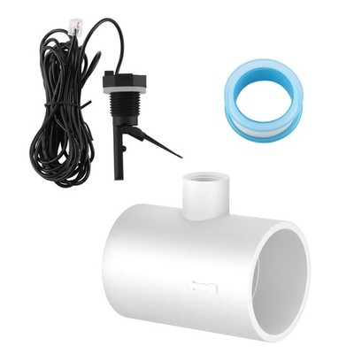 WENGART GLX-FLO-RP Flow Switch with Tee Replacement, 1/2'' NPT, Black 
