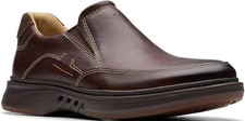 Clarks Mens Un Briley Step Black Leather Loafer