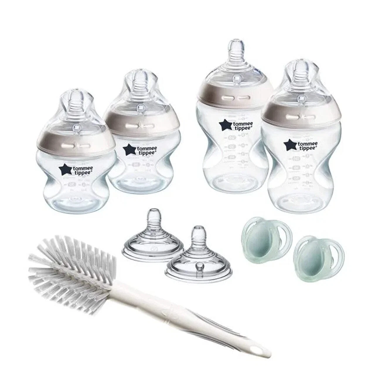 Tommee Tippee Natural Start Newborn Starter Set Bottles Soothers Brush NEW