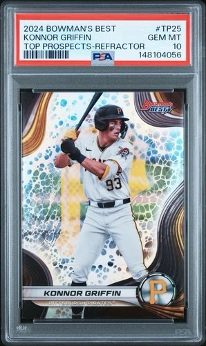 2024 Bowman's Best Konnor Griffin Refractor *PSA 10* Top Prospects Pirates #TP25