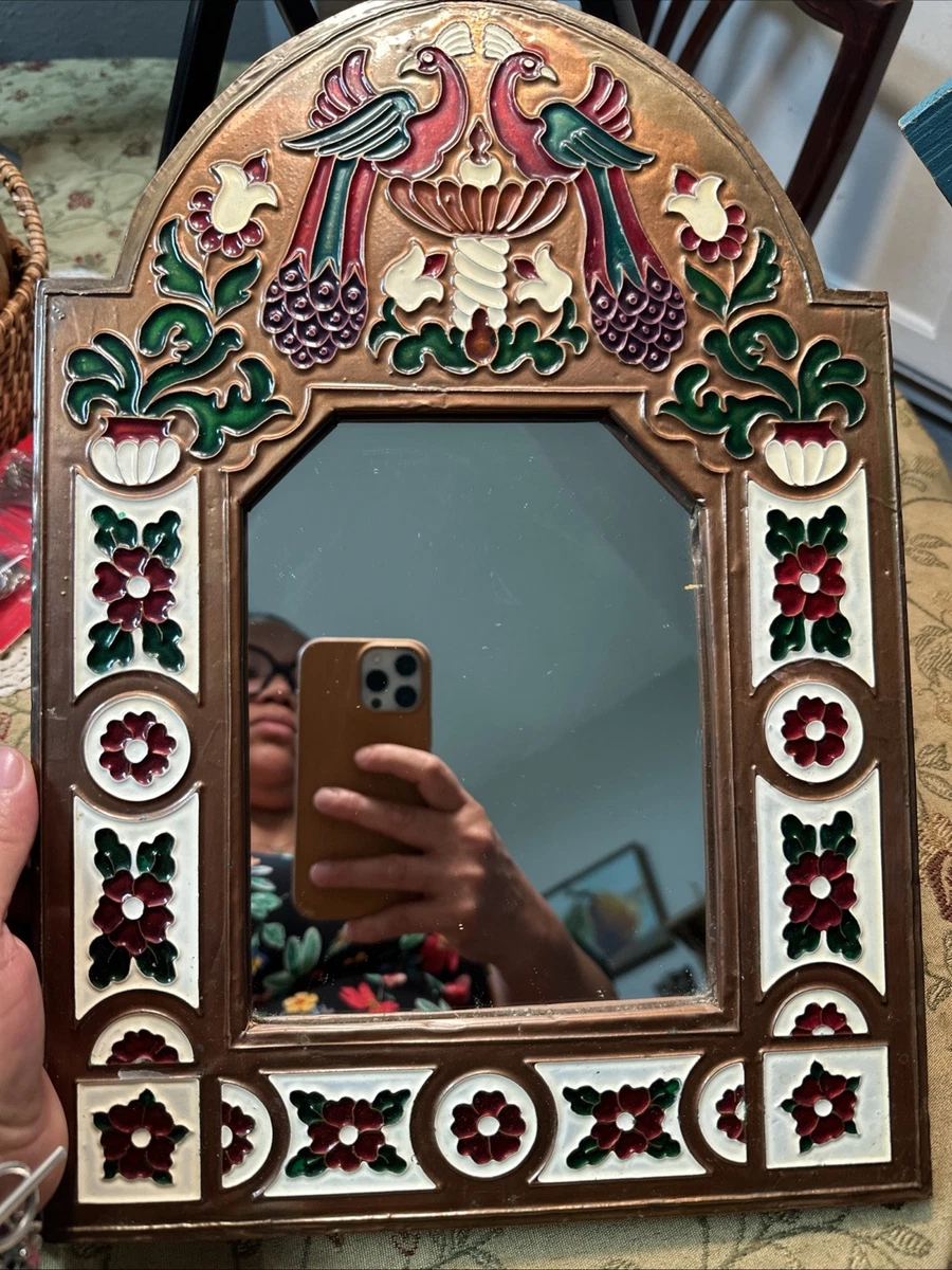 Peacock mirror 鏡　ミラー Peacock Mirror In Antique Mirrors for sale | eBay