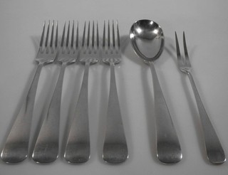lg2/10 Wilkens Bremen 6 Teile Besteck 800er Silber 1920