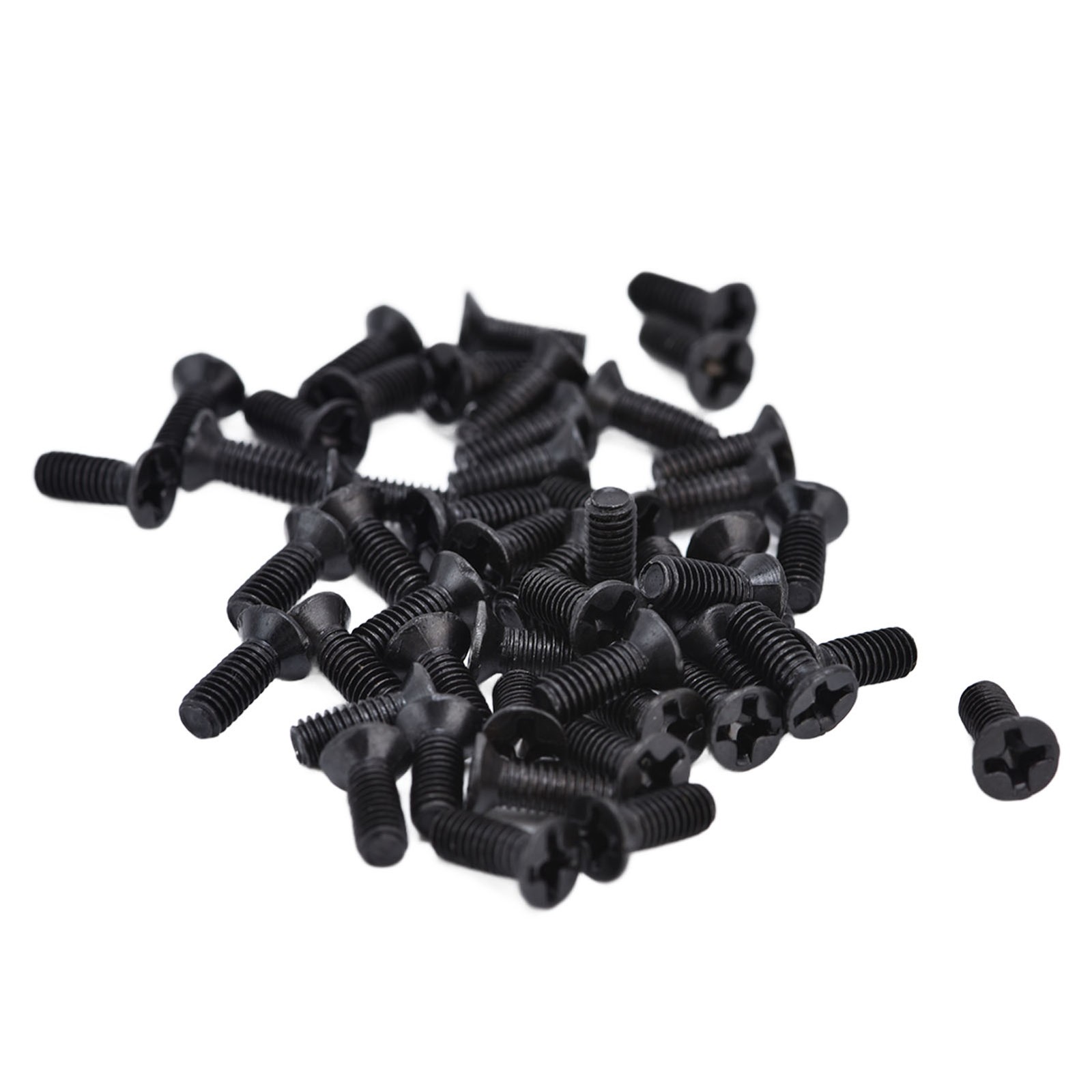 50Pcs Countersunk Cross Screws DIN 965 Black Galvanized Machine Screw Assortment
