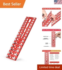 Precision Thread Gauge: 15 Standard & Metric Sizes for Quick Bolt Identification